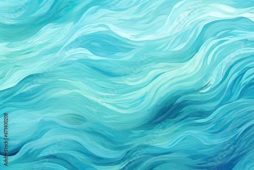 Sea Echoes: Aqua Abstract Background with Patterns
