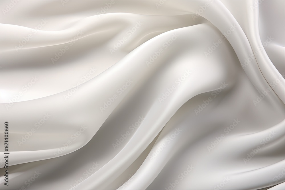 Silky Panorama: White Gray Satin Natural Blur Pattern