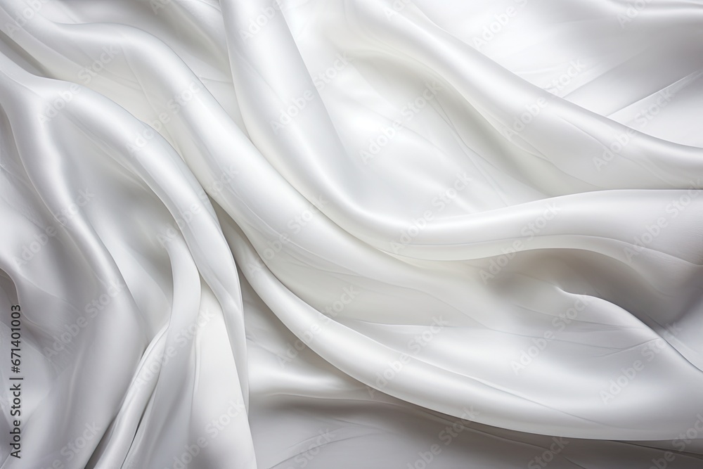Subtle Swirls: White Gray Satin Texture Background with Soft Natural Patterns