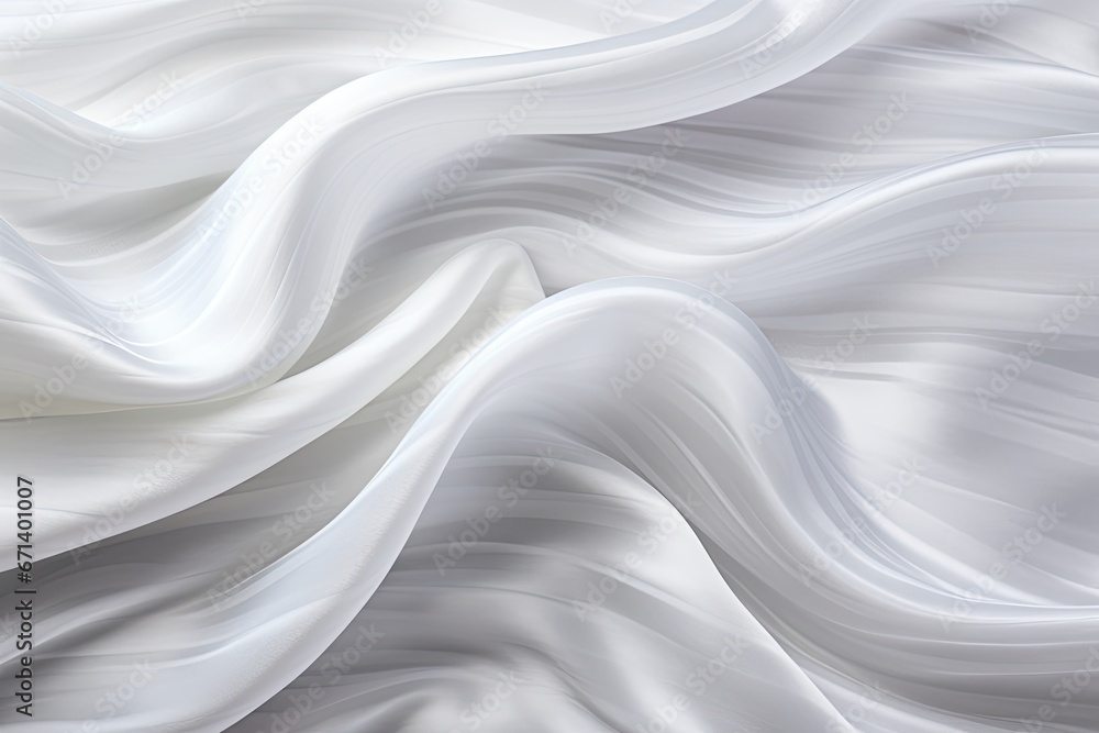 Obraz premium Subtle Swirls: White Gray Satin Texture Background with Patterns