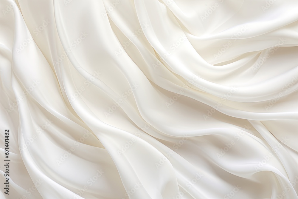 Abstract White Cloth Background with Soft Waves Abstract White Cloth Background with Soft Waves