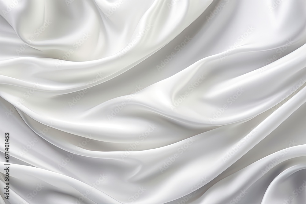 Obraz premium White and Gray Satin: Soft, Natural Patterns - Textured Background