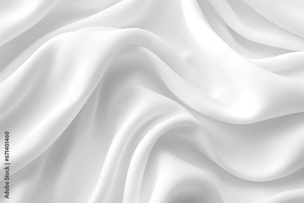 White Cloth Abstract Background with Soft Wave Patterns White Cloth Abstract Background with Soft Wave Patterns