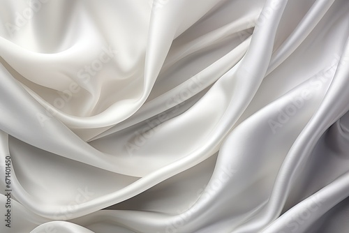White and Gray Satin: Soft, Natural Textured Background with Patterns