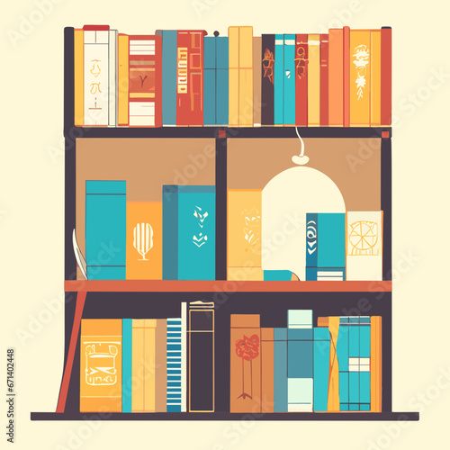 bookshelf with books