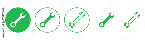 Wrench icon set. repair icon vector. tools icon vector