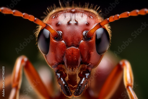 Close-up picture of ants.