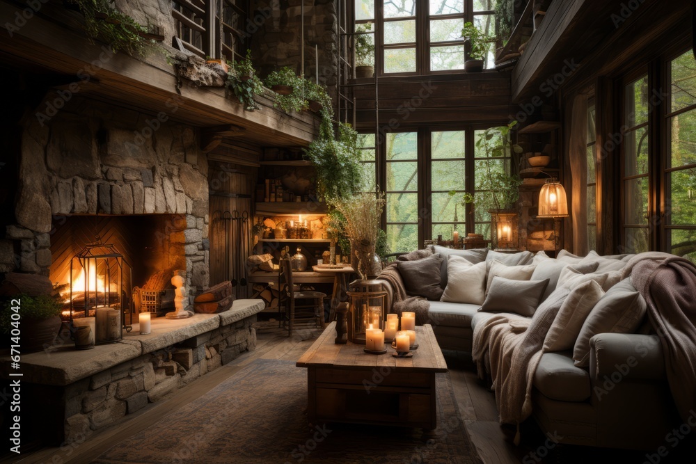 Rustic farmhouse country living vintage decor cozy