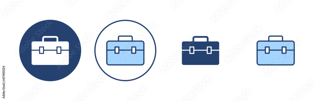 Briefcase icon vector. suitcase sign and symbol. luggage symbol. Briefcase icon vector. suitcase sign and symbol. luggage symbol.
