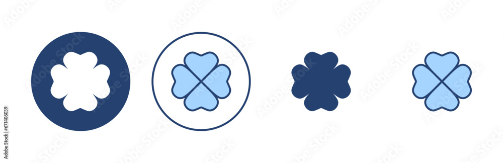 Clover icon vector. clover sign and symbol. four leaf clover icon. Clover icon vector. clover sign and symbol. four leaf clover icon.