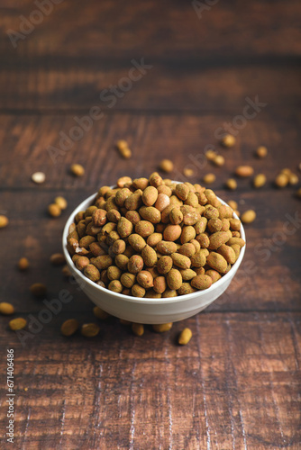 Indian traditional snacks Masala peanuts