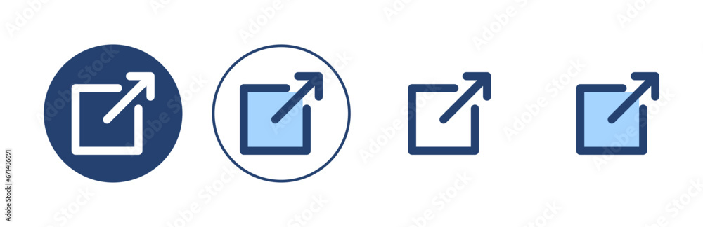 External link icon vector. link sign and symbol. hyperlink symbol External link icon vector. link sign and symbol. hyperlink symbol