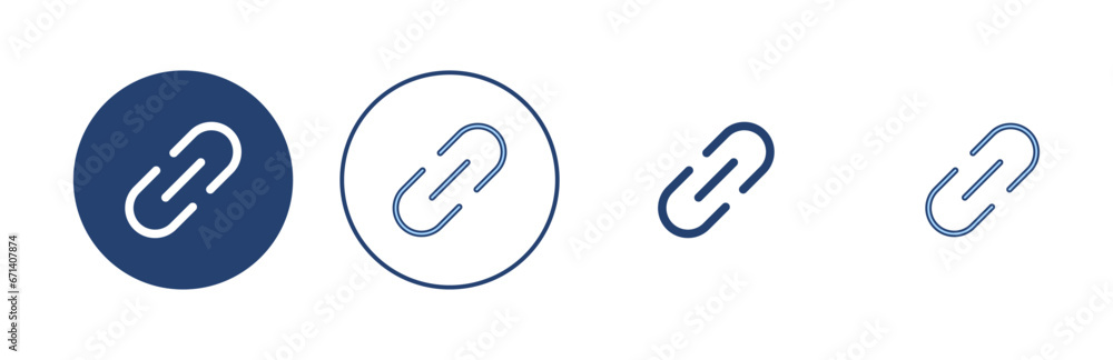 Link icon vector. Hyperlink chain sign and symbol Link icon vector. Hyperlink chain sign and symbol