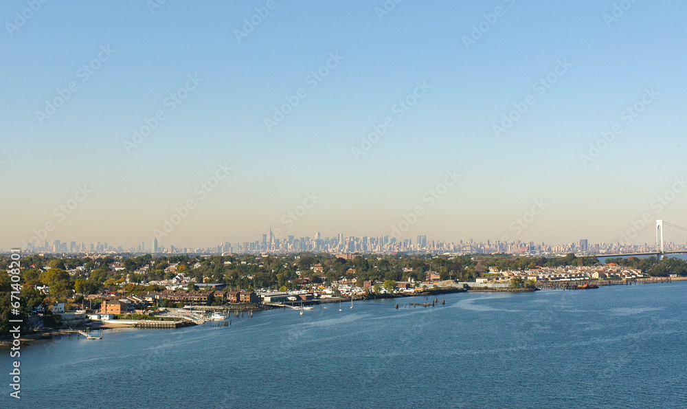 The New York City Skyline During a Clear Summer Day