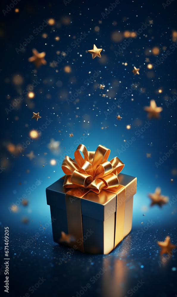 goldenes Weihnachtsgeschenk goldenes Weihnachtsgeschenk