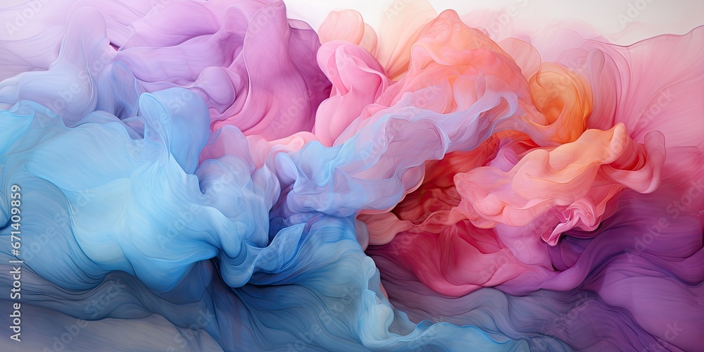 An abstract watercolor painting with a blend of soothing pastel colors, evoking a sense of calm and creativity. Concept of artistic inspiration by Generative AI An abstract watercolor painting with a blend of soothing pastel colors, evoking a sense of calm and creativity. Concept of artistic inspiration by Generative AI