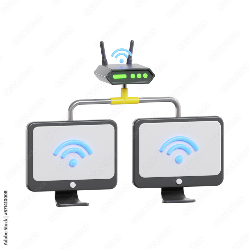 3d router network, cloud networking 3d icon set, high quality render, transparent background 3d router network, cloud networking 3d icon set, high quality render, transparent background