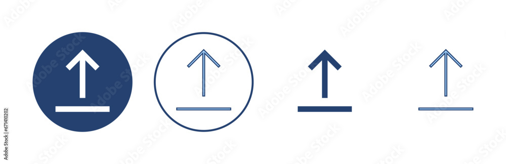 Upload icon vector. load data sign and symbol Upload icon vector. load data sign and symbol