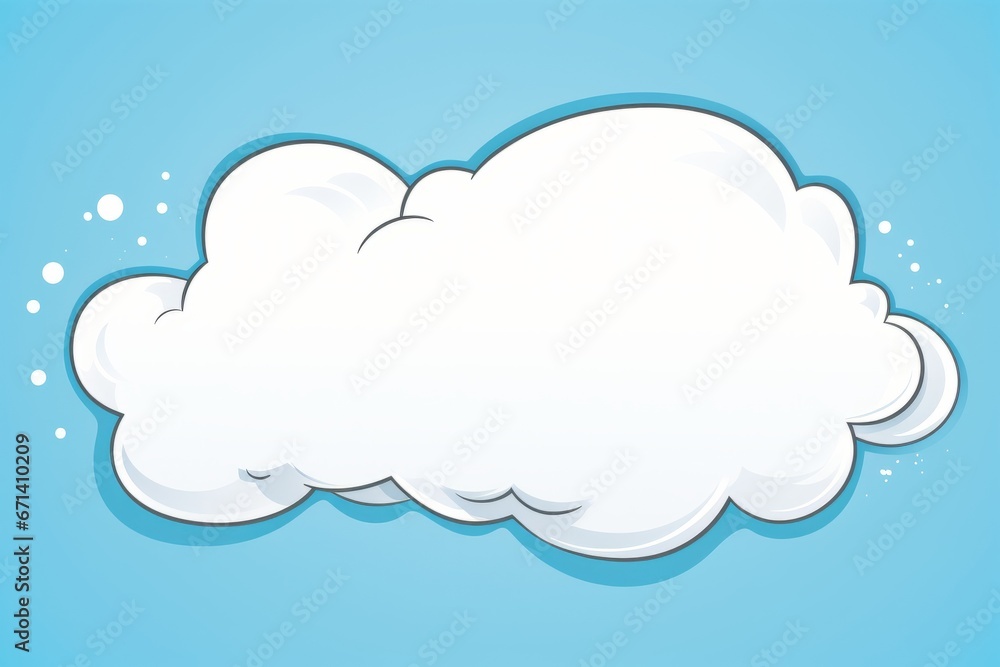 Cloud. Abstract white cloud isolated on blue background. illustration Cloud. Abstract white cloud isolated on blue background. illustration
