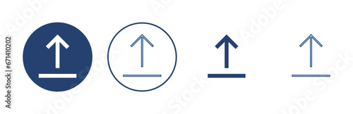 Free Download Upload icon vector. load data sign and symbol - GFXLoad