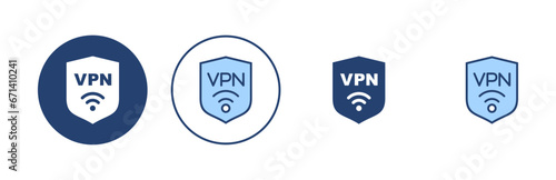 Vpn icon vector. Private network sign and symbol. virtual private network icon.