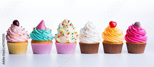 Vibrantly sugary cupcakes