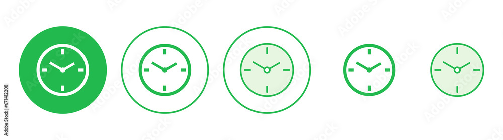 Clock icon set. Time icon vector. watch icon symbol Clock icon set. Time icon vector. watch icon symbol