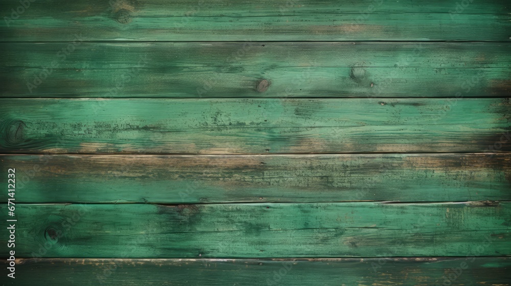 Naklejka premium You Are Your Own Brand. Green painted wooden background.