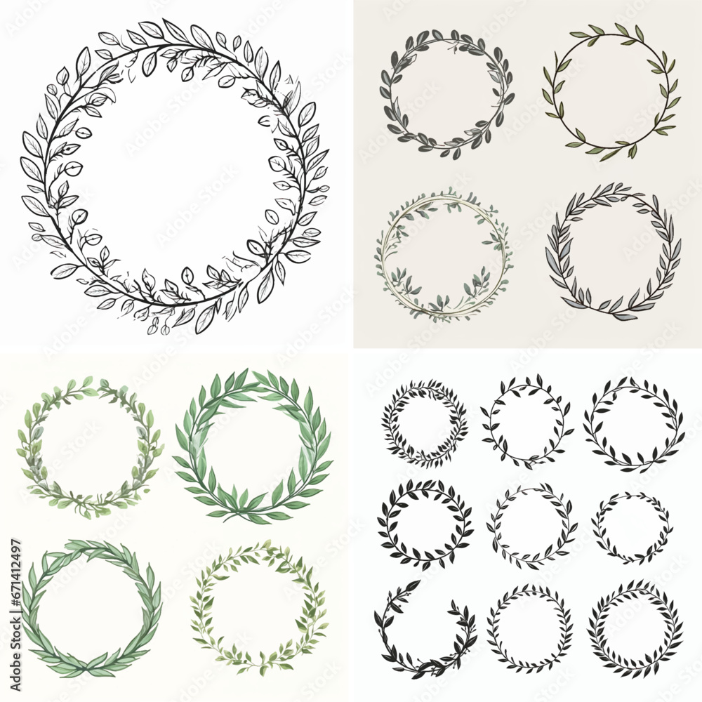 flourish swirl ornate invitation sketch doodle ornament wedding round border greeting laurel frame flourish swirl ornate invitation sketch doodle ornament wedding round border greeting laurel frame