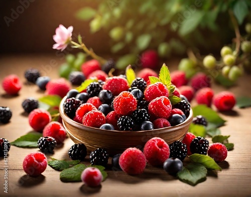  Satisfy your cravings for fresh  mouthwatering  and appetizing organic mixe berries fruits. Nature s bounty is just a bite away   