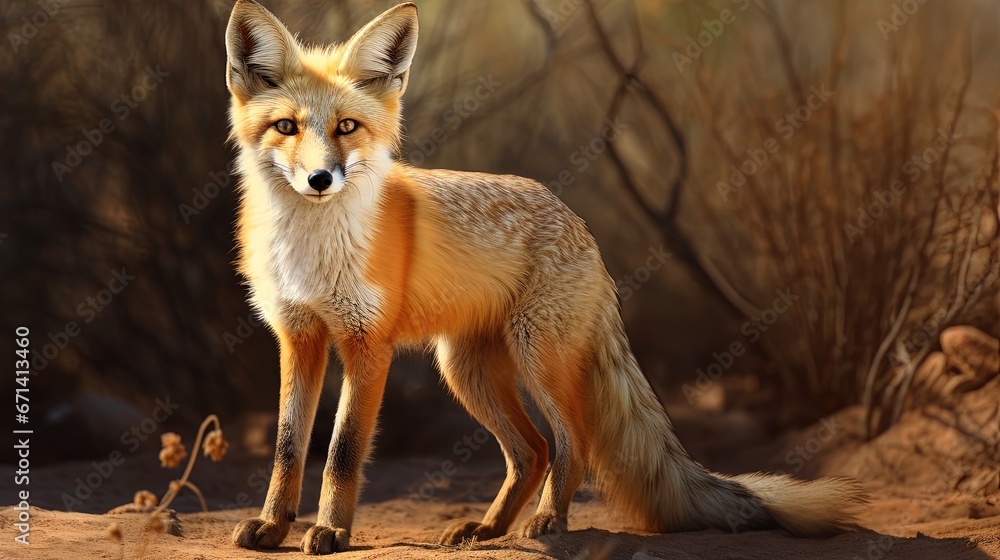 Indian Fox Wildlife Rare Animal Indian Fox Wildlife Rare Animal