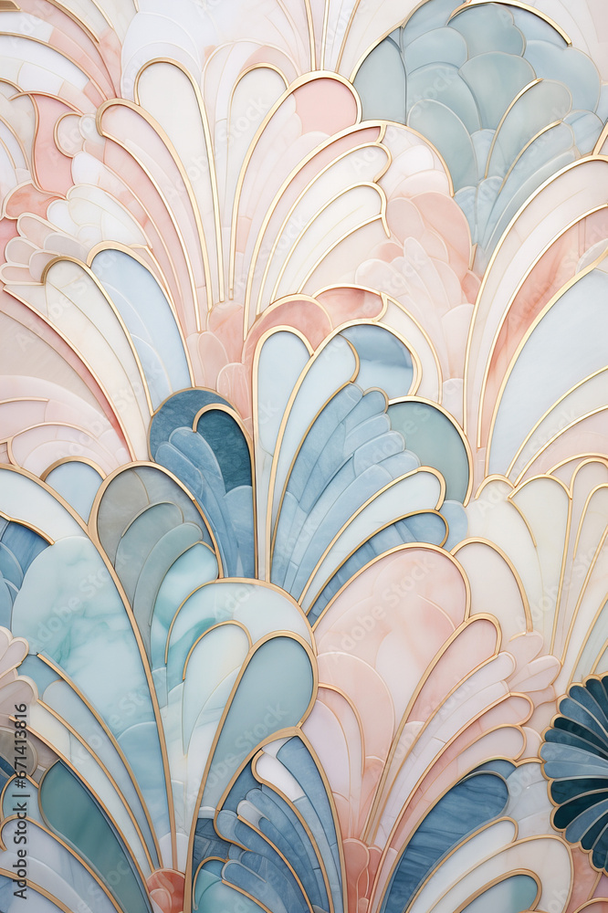 art deco style marble tiles in pastel colors art deco style marble tiles in pastel colors