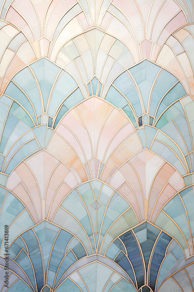 art deco style marble tiles in pastel colors art deco style marble tiles in pastel colors