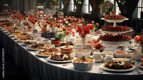 Catering Food Wedding Event Table