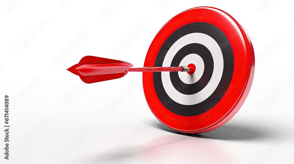 leader arrow and target. illustration design over a white background