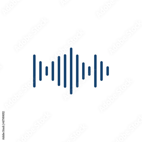 Sound Wave Icon Vector Design Template