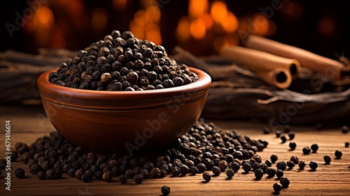 coffee beans in a bowl generated by AI