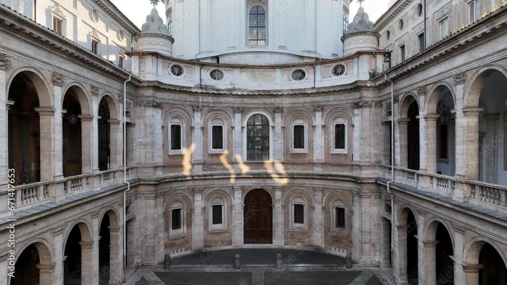 L'archivio di Stato a Roma, Italia, che conserva atti e documenti.
Ripresa aerea del cortile interno del palazzo della Sapienza a Corso del Rinascimento. L'archivio di Stato a Roma, Italia, che conserva atti e documenti.
Ripresa aerea del cortile interno del palazzo della Sapienza a Corso del Rinascimento.