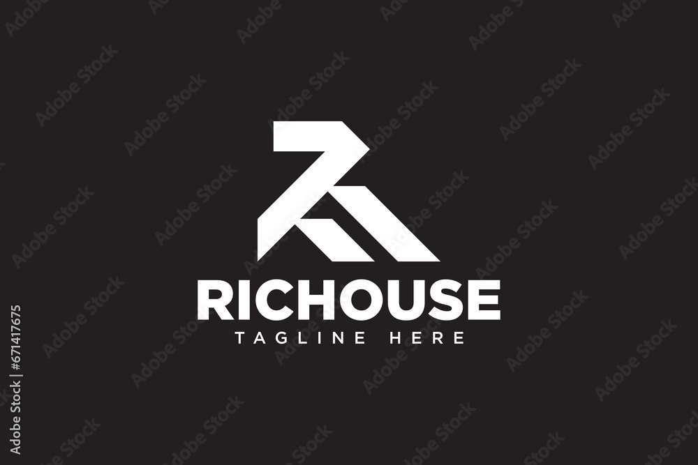 letter R RA with home shape logo design for construction, real estate, property, mortgage business letter R RA with home shape logo design for construction, real estate, property, mortgage business