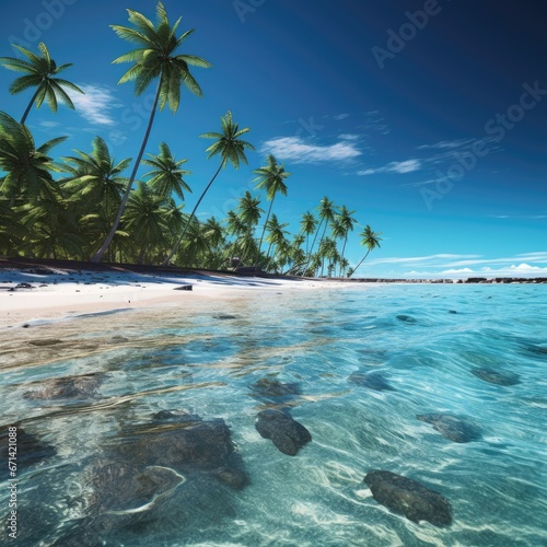 tropical paradise island