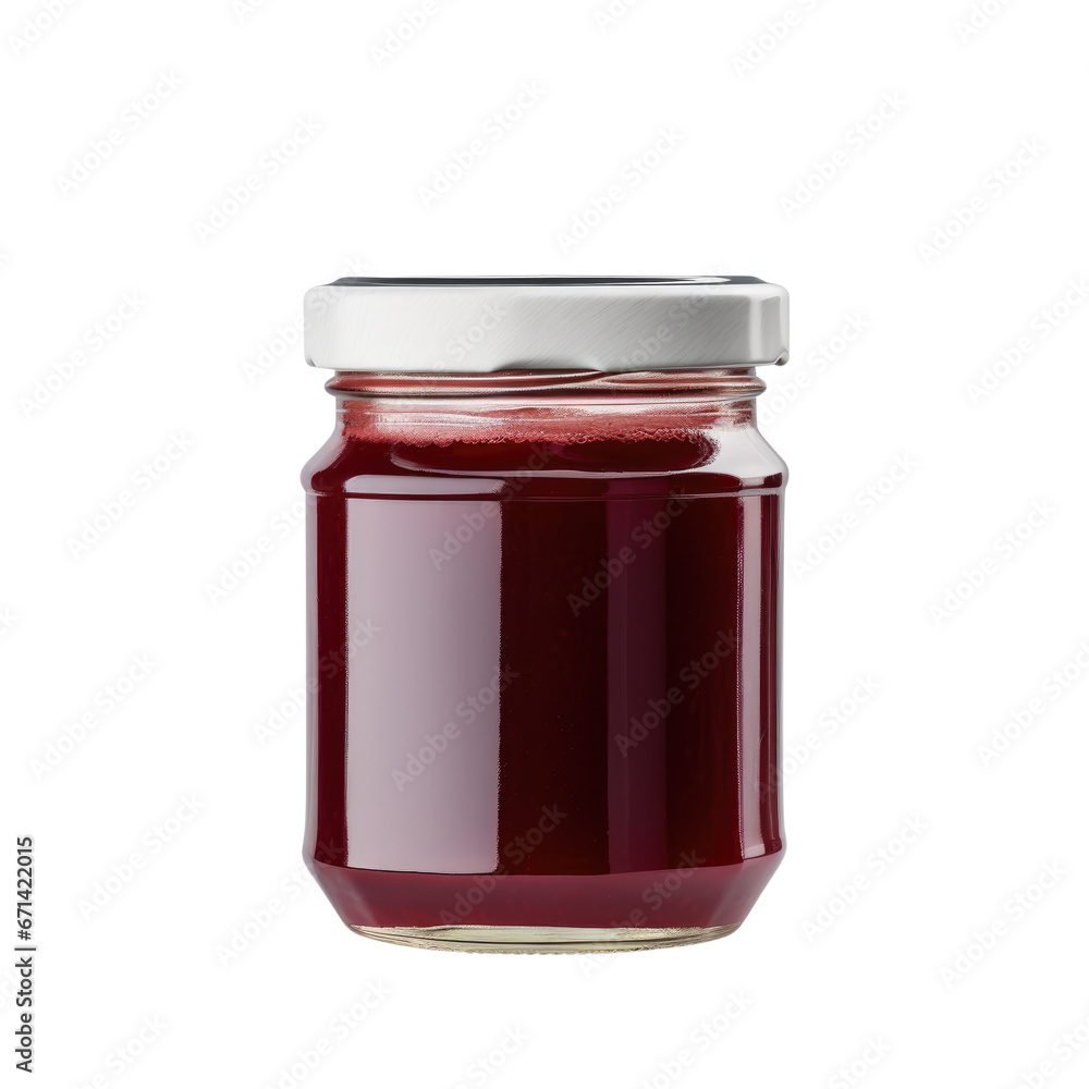 glass jar with jam isolated on transparent background glass jar with jam isolated on transparent background
