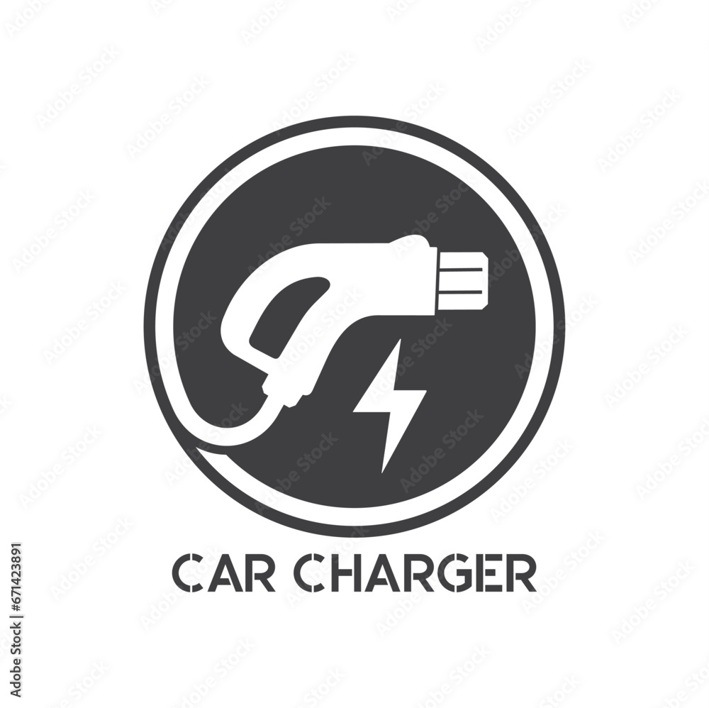 illustration of charger car nozzle, vector art. illustration of charger car nozzle, vector art.