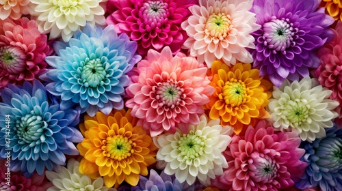 colorful flowers background generated by AI © Muhammad