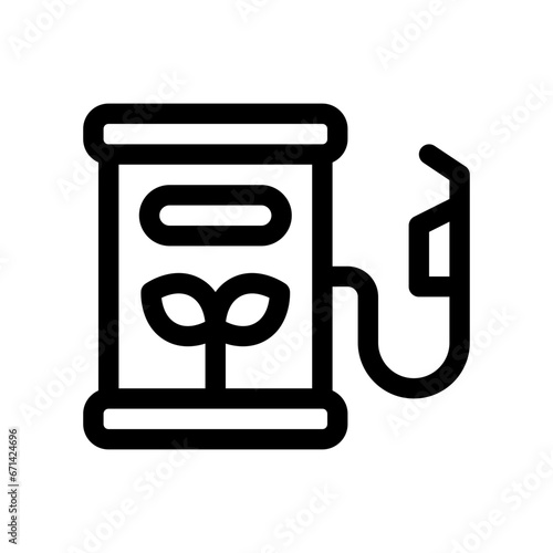 biofuel line icon
