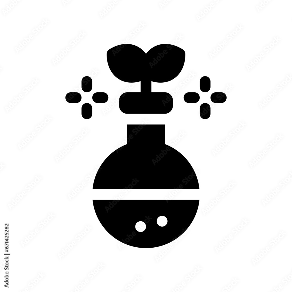 Obraz premium flask glyph icon