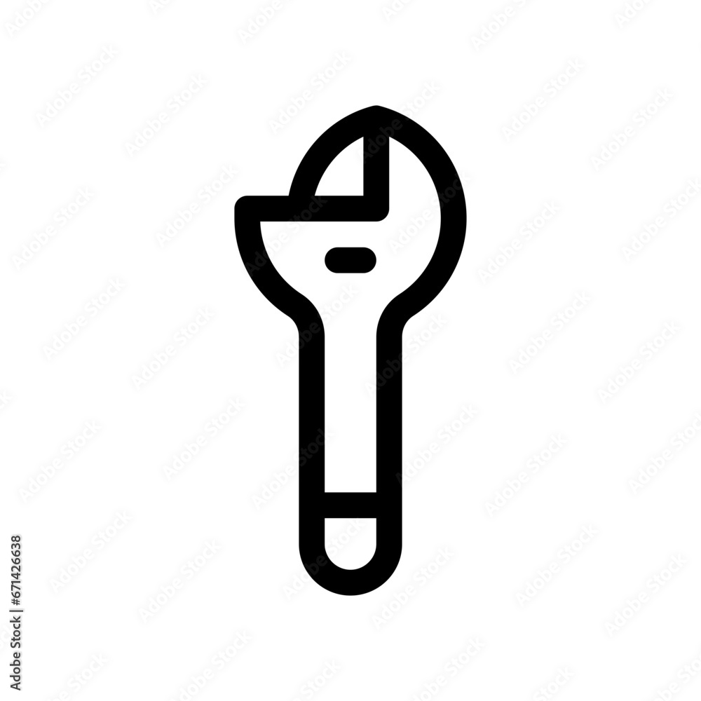 wrench line icon wrench line icon