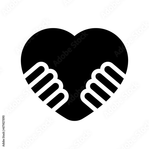 love glyph icon