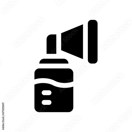 breast pump glyph icon