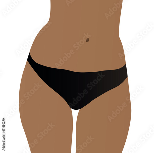 woman body panties skin tan beautiful