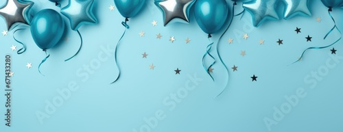 Helium balloons festive background photo